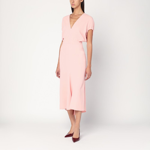 Victoria Beckham Pink satin midi dress LP-1325WDR006381AVI/R_VIBEC-AP_111
