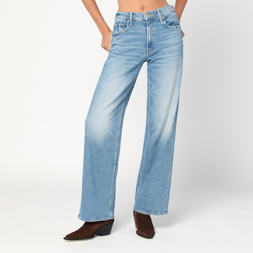 Mother Light blue The Spinner Zip Sneak jeans LP-10798-1351ADE/R_MOTH-GWU_311