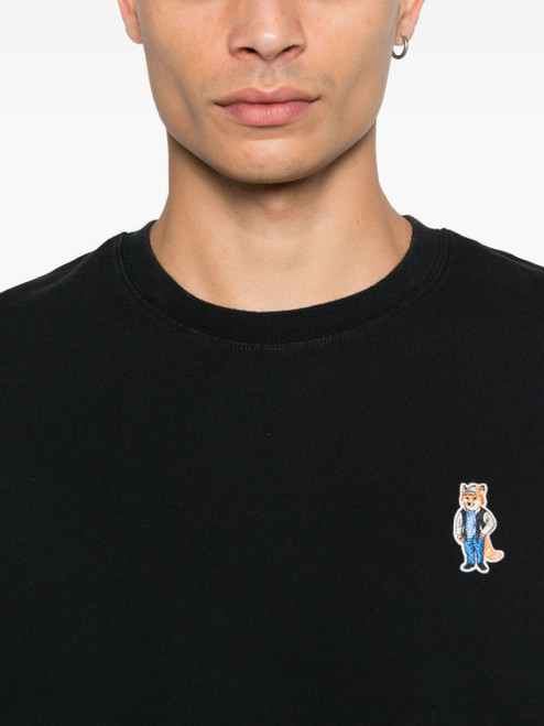Maison Kitsuné MAISON KITSUNE' T-shirts and Polos Black LP-PM00121KJ7025P199-AI25