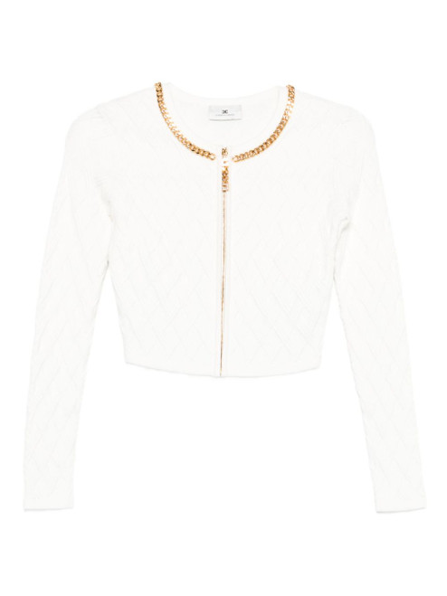 Elisabetta Franchi Sweaters Ivory LP-MK29B56E2360-AI25
