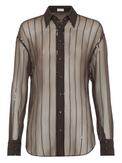 Brunello Cucinelli Shirts Brown LP-MF940RI516C4222-AI25