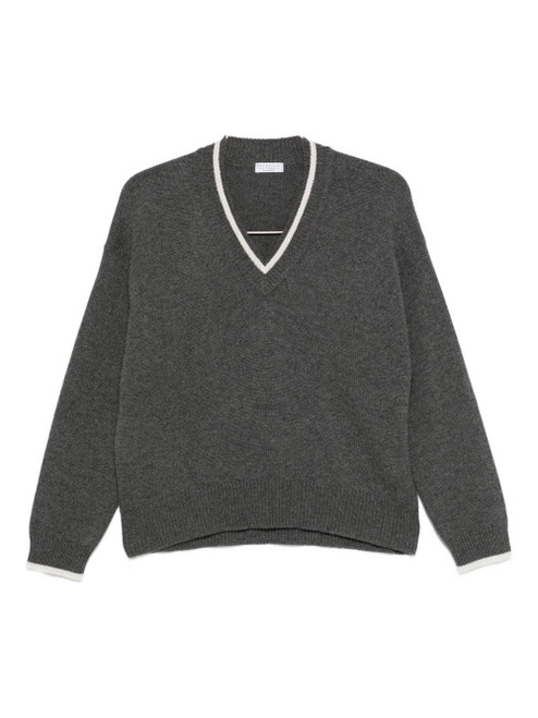 Brunello Cucinelli Sweaters Grey LP-M12527202CUA25-AI25
