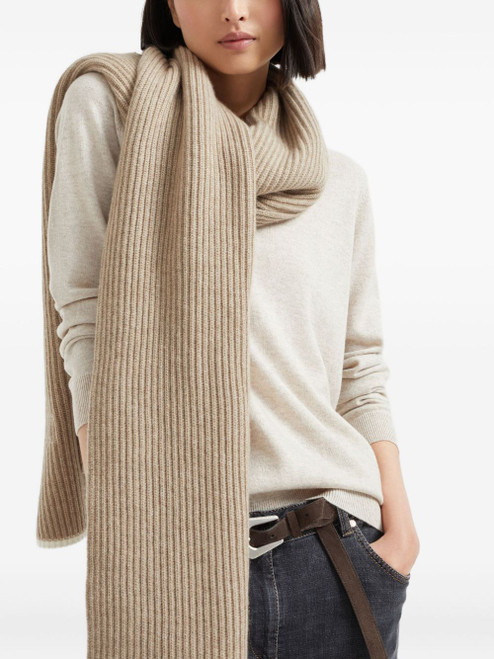 Brunello Cucinelli Scarfs Brown LP-M12504989CC397-AI25