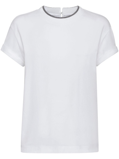 Brunello Cucinelli T-shirts and Polos White LP-M0T18BD200C159-AI25