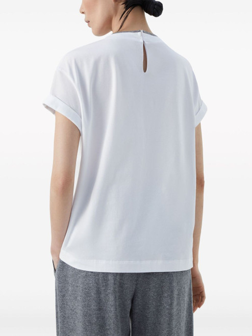 Brunello Cucinelli T-shirts and Polos White LP-M0T18BD200C159-AI25