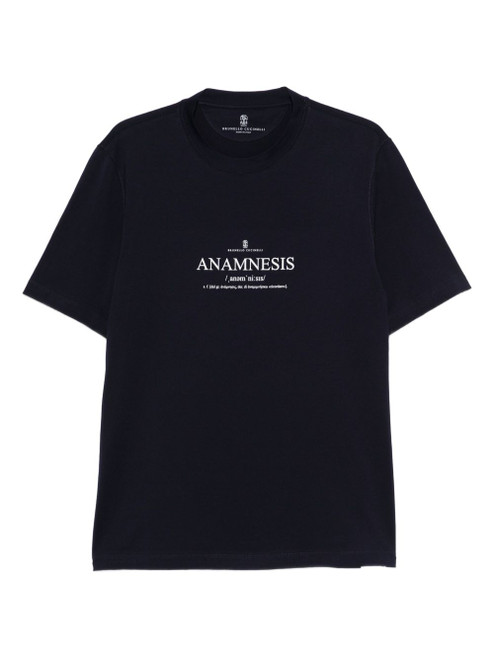 Brunello Cucinelli T-shirts and Polos Blue LP-M0B138495CEB08-AI25