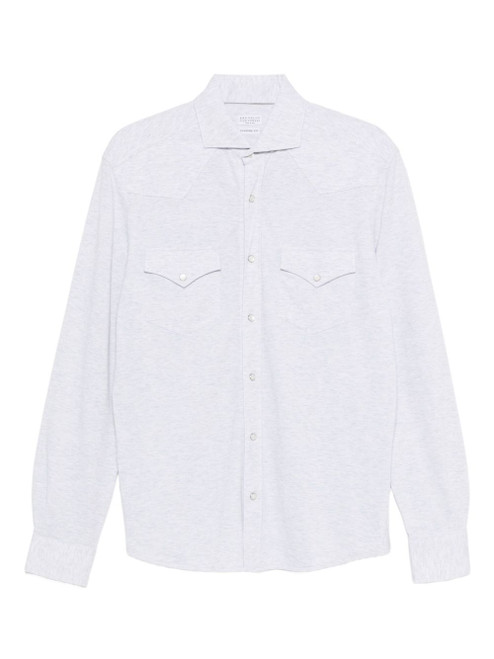Brunello Cucinelli Shirts Light Grey LP-ME8546666C3657-AI25