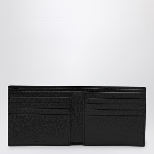 Saint Laurent Black East/West wallet in grain de poudre leather LP-396307BTY0N/R_YSL-1000_100
