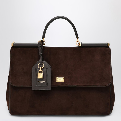Dolce & Gabbana Dolce&Gabbana Ebony brown suede large bag My Sicily LP-BB7814BO903/R_DOLCE-8M157_100