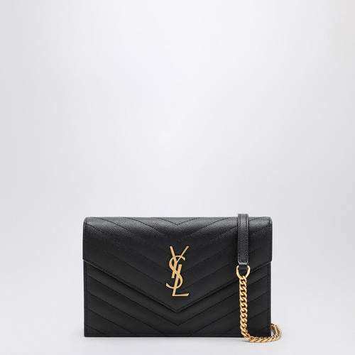 Saint Laurent Cassandre black Envelope chain clutch bag LP-742920BOW01/R_YSL-1000_100
