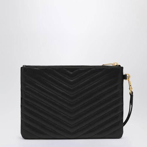 Saint Laurent Black Cassandre clutch in matelassÃ&copy; leather LP-379039CWU01/R_YSL-1000_100