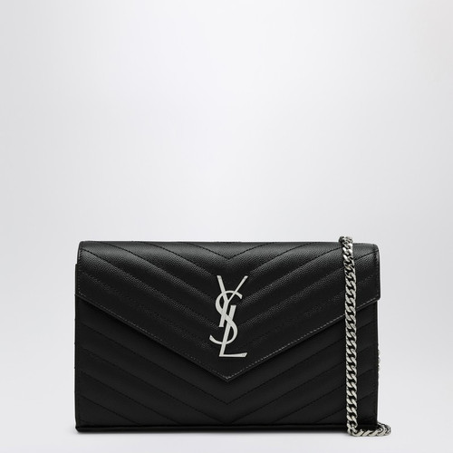 Saint Laurent Clutch with chain Cassandre black LP-377828BOW02/Q_YSL-1000_100