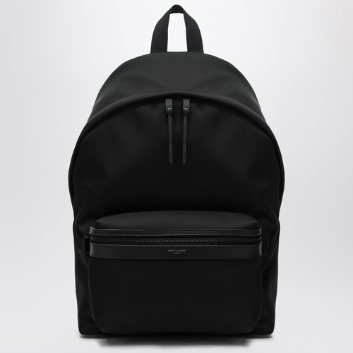 Saint Laurent Black leather and nylon backpack LP-534967FAEY2/R_YSL-1000_100