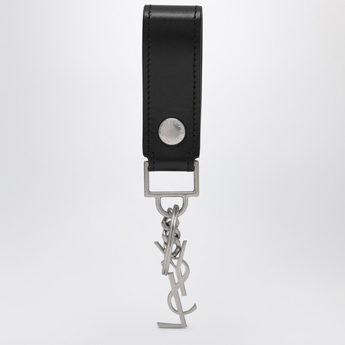 Saint Laurent Cassandre black leather keychain LP-5183230SX0E/R_YSL-1000_100