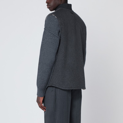 Lardini Grey wool zip gilet LP-AABYRNECN65602/R_LARDI-950_202