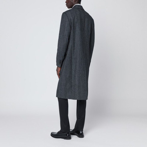 Lardini Grey herringbone double-breasted coat LP-AA40408EAAC65611/R_LARDI-950_202