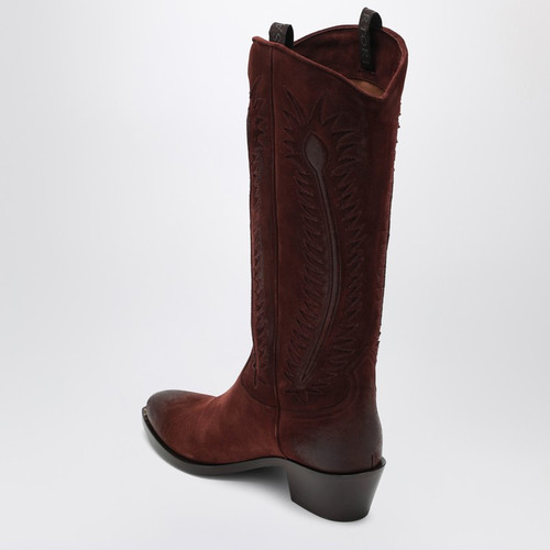 Sartore Brown suede Frida western boot LP-SR4609LE/R_SARTO-WO_500