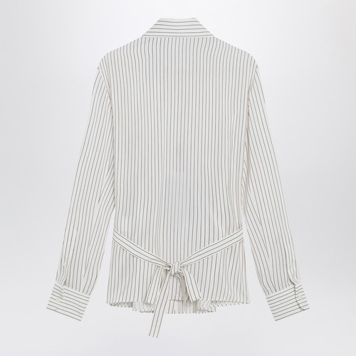 Dolce & Gabbana Dolce&Gabbana White pinstriped shirt in silk and cotton LP-F5T69TFBTAL/R_DOLCE-S8051_102