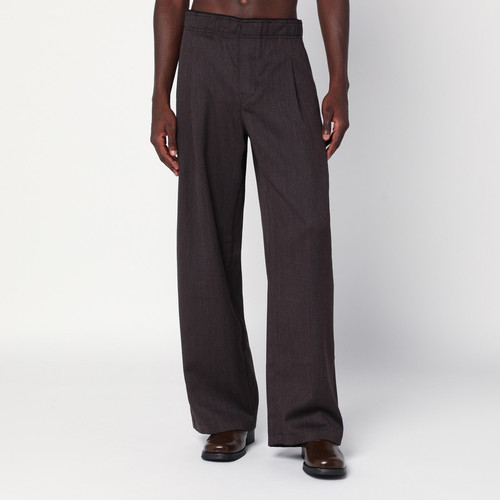 Our Legacy Brown wide-leg wool trousers LP-M4254LHWO/R_OLEGA-HB_202