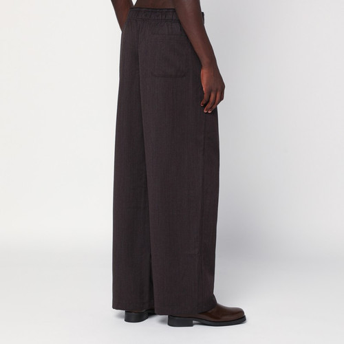 Our Legacy Brown wide-leg wool trousers LP-M4254LHWO/R_OLEGA-HB_202
