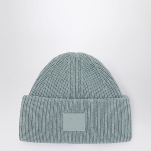 Acne Studios Dusty blue large face logo beanie - Yak LP-C40425DWO/R_ACNE-AAT_100