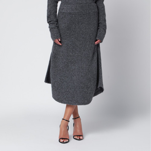 Entire Studios Smoke grey wool-blend midi skirt LP-ESW-W25-10067WO/R_ENTST-SM_127