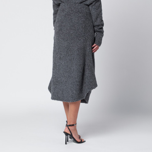 Entire Studios Smoke grey wool-blend midi skirt LP-ESW-W25-10067WO/R_ENTST-SM_127