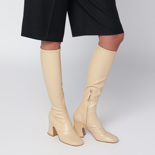 Chloé Beige Janis heeled boots LP-CH25W13HUH/R_CHLOE-086_500
