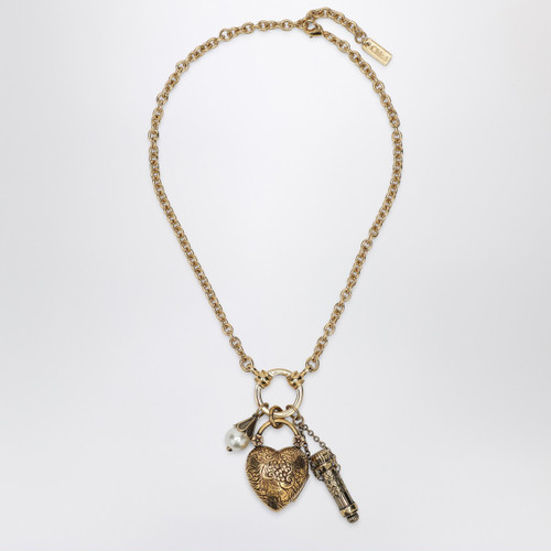 Chloé Vintage Gold brass Ch"teau Treasures choker LP-CH25WJN15BGL/R_CHLOE-9DC_100