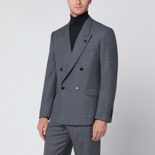 Lardini Grey wool double-breasted jacket LP-AA5810EAAIF65424/R_LARDI-930_202