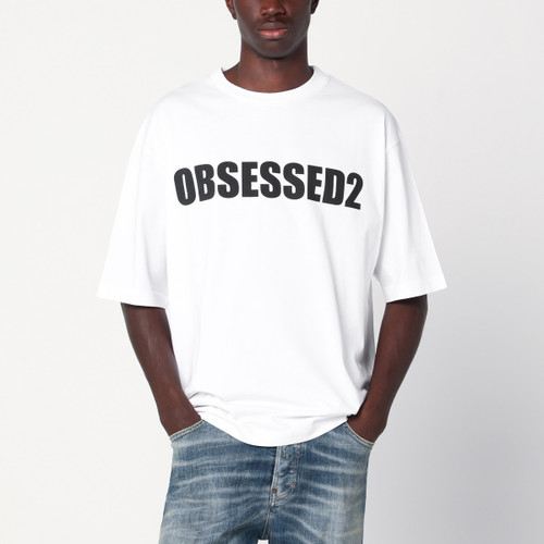 Magliano X D2 White cotton T-shirt LP-S74GD1478D20033/R_DSQUA-100_323
