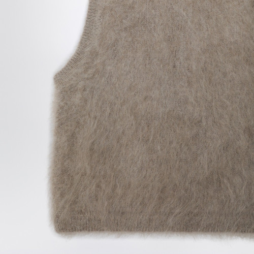 ALMADA LABEL Wool and cashmere balaclava in greige LP-5005WS/R_ALMAL-NG_100