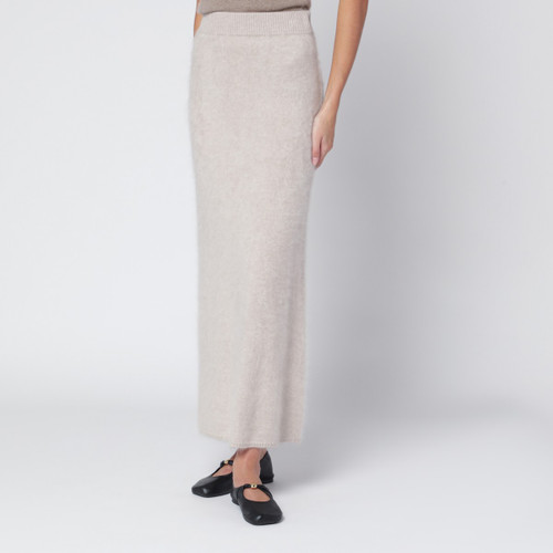 ALMADA LABEL Umi skirt in taupe cashmere LP-5304WS/R_ALMAL-TP_323