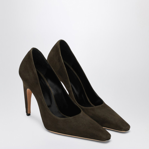 Jude Fame pumps in khaki suede leather LP-FW25HC005LL026/R_JUDET-BG008_500