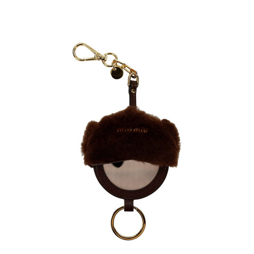 Miu Miu Brown Fur Keychains Miu Miu Brown Fur Keychains