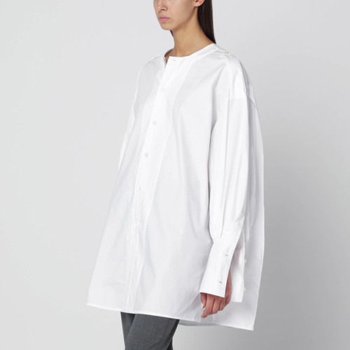 TheLatest Oversized white cotton shirt LP-TLW04002T0207ABTP/R_LATES-T0001_323
