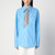 Giuseppe di Morabito Light blue shirt with rhinestone scarf LP-04SSTO231X04425/Q_MORAB-82_102