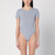 Entire Studios Grey nylon-blend bodysuit LP-ES2360NY/Q_ENTST-RH_323