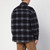 Palm Angels Over shirt in navy check wool with studs LP-PMES033F24FAB002/P_PALMA-4610_202
