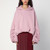 Dries Van Noten Oversized draped pink sweatshirt LP-111061610/Q_DRVNO-305_323