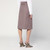Dries Van Noten Taupe skirt in cotton with belt LP-108101149/Q_DRVNO-811_108
