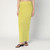 Soft Goat Long Lime-coloured brushed cashmere skirt LP-24561WS/R_SGC-LI_323