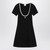 Courreges Courrèges White/black mini dress in cotton LP-225JR0600JS0203/Q_COURR-9901_323