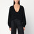 extreme cashmere Gray cashmere V-neck sweater LP-424-174-01WS/R_EXTCA-RA_100