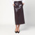 THE ANDAMANE Bordeaux faux leather midi skirt LP-T180373BTNP152/R_ANDAM-CA_102