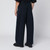 STUDIO NICHOLSON Wide-leg navy blue cotton trousers LP-SORTESNM1248/R_STUNI-DN_323
