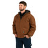 Insulated Hooded Duck Jacket  Water and Stain Resistant Fleece Lined Pockets Taffeta Lining Mid-Weight Bonded Polyester Fiberfil Insulation