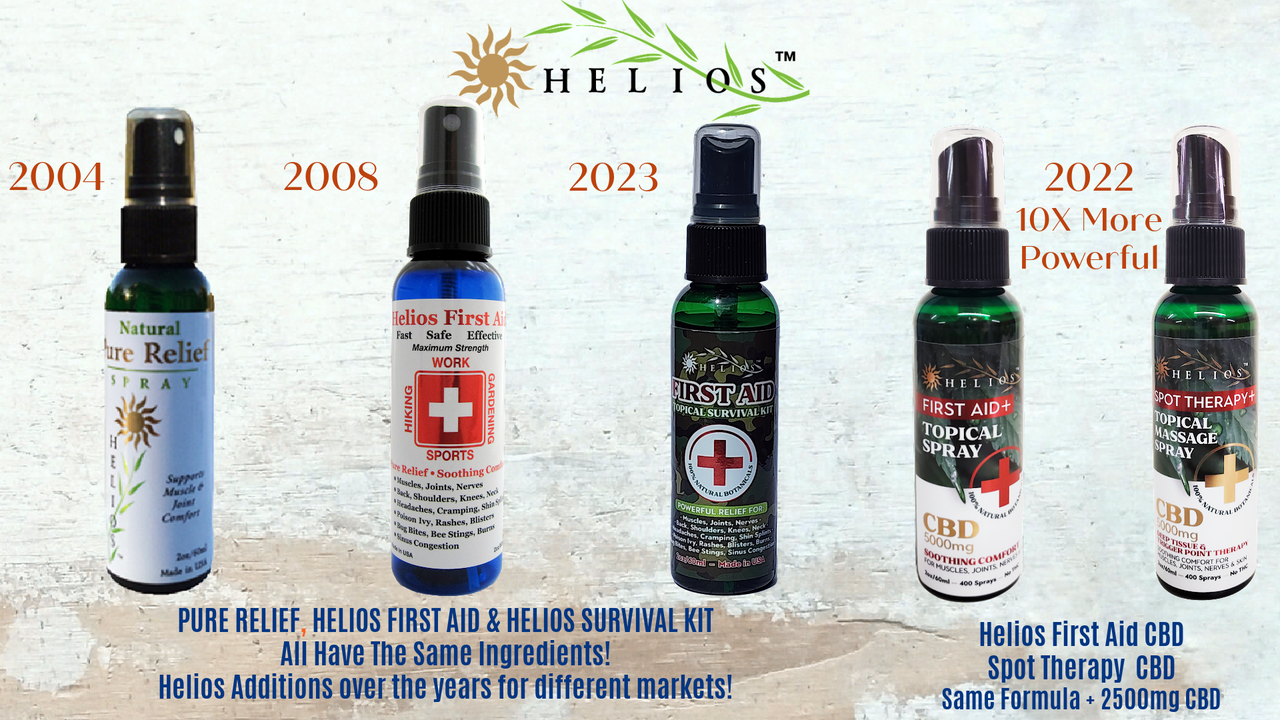 Buy THREE - 1oz Helios All Natural Relief Sprays and get 1 FREE