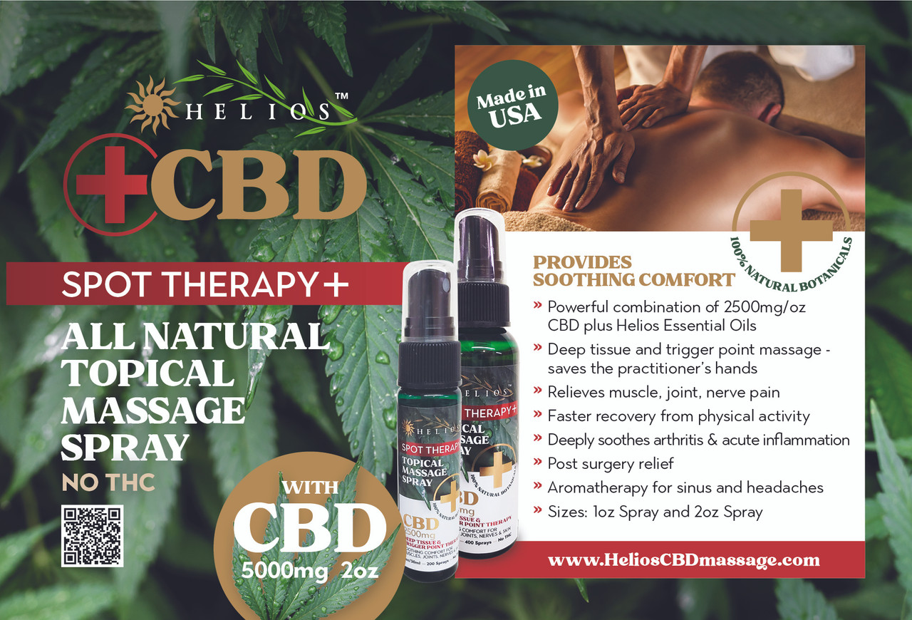 Buy THREE - 2oz CBD Spot Therapy + Sprays and get 1 FREE