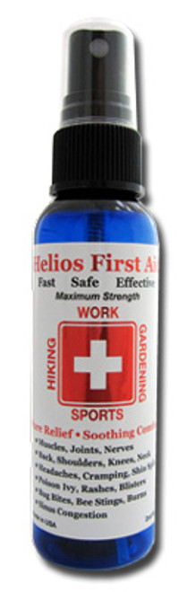 Helios First Aid Spray bottle – natural topical for cuts, scrapes, burns, and insect bites